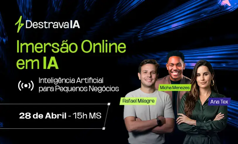 Sebrae promove imersão online e gratuita sobre Inteligência Artificial para empreendedores